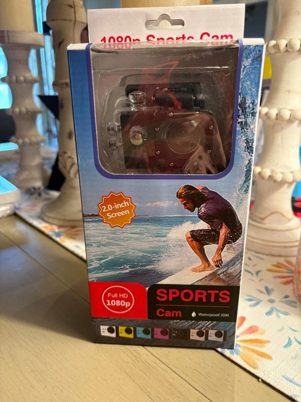 Generic SPORTS Cam HD 1080p Black Action Camera